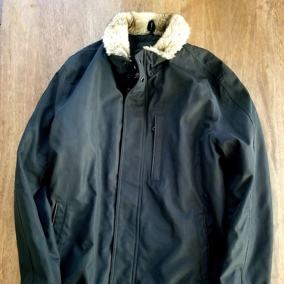 Andrew Marc New York fur lined coat - Picture 1 of 4